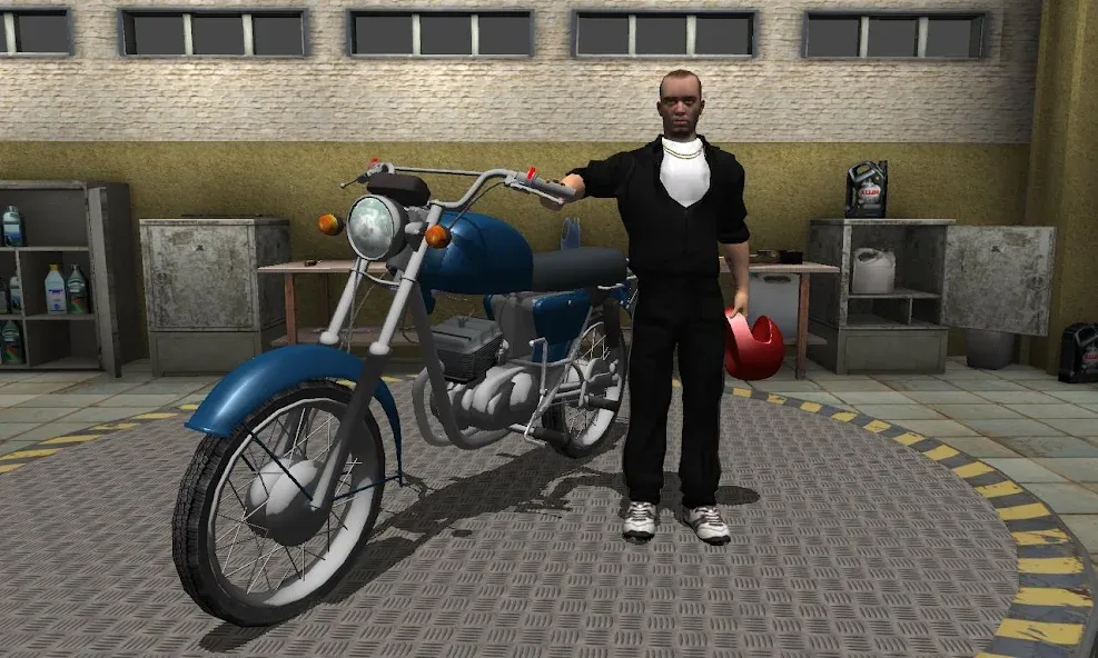 Russian Moto Traffic Rider 3D [МОД Unlocked] Screenshot 2