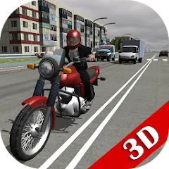 Скачать взлом Russian Moto Traffic Rider 3D  [МОД Unlocked]