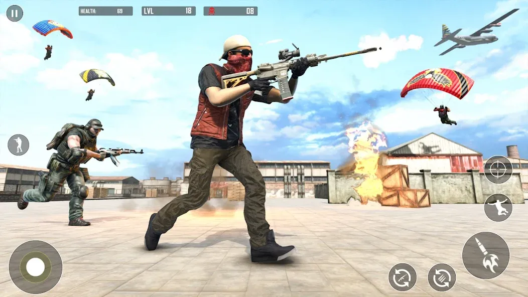 Battlegrounds Fire Squad War [МОД Mega Pack] Screenshot 3