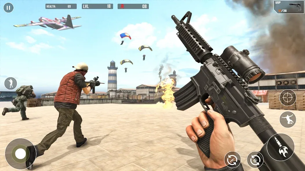 Battlegrounds Fire Squad War [МОД Mega Pack] Screenshot 4