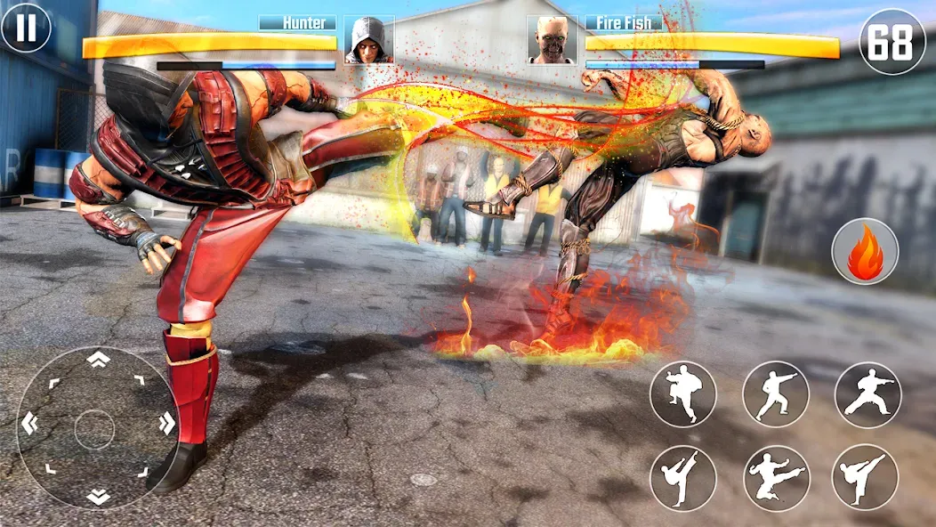 Kung Fu Fighting Karate Games (Кунгфу файтинг карате игры) [МОД Бесконечные монеты] Screenshot 1