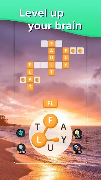 Puzzlescapes Word Search Games (Паззлскейпс Ворд Срч Геймс) [МОД Unlocked] Screenshot 3