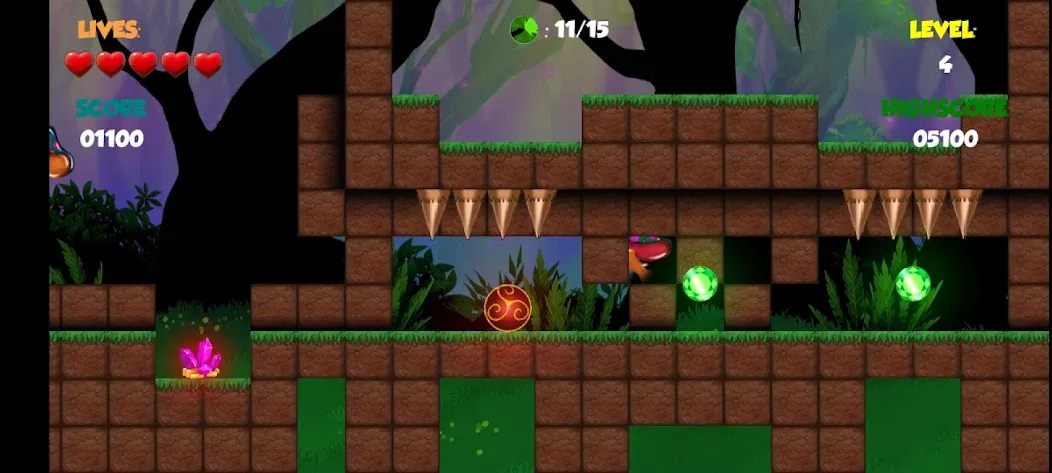 Red Bounce Ball 1 (Ред Роллер Баунс Болл 2) [МОД Много монет] Screenshot 4