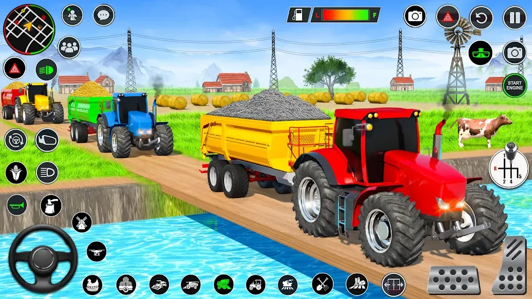 Real Tractor Driving Games (Риал Трактор Драйвинг Геймс) [МОД Много денег] Screenshot 1