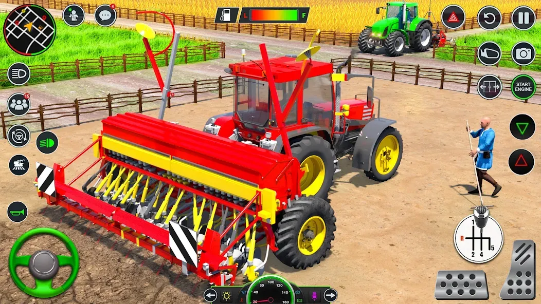 Real Tractor Driving Games (Риал Трактор Драйвинг Геймс) [МОД Много денег] Screenshot 2