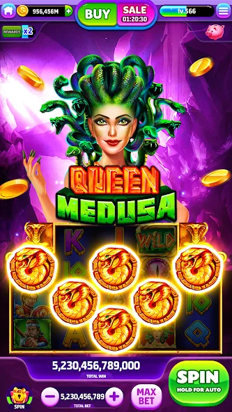 Spin To Rich - Vegas Slots (Спин Ту Рич) [МОД Много денег] Screenshot 3