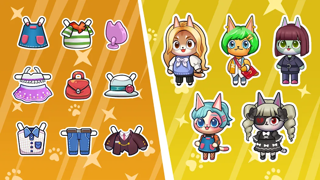 Idle Cat Makeover: Hair Salon [МОД Меню] Screenshot 2