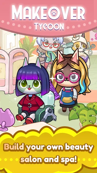 Idle Cat Makeover: Hair Salon [МОД Меню] Screenshot 4