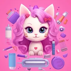 Взлом Idle Cat Makeover: Hair Salon  [МОД Меню]