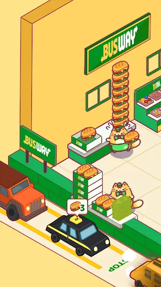 Cat Snack Bar: Cute Food Games (Кэт Снэк Бар) [МОД Unlimited Money] Screenshot 1