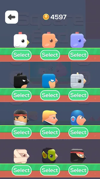 Square Bird - Flappy Chicken (Сквер Брд) [МОД Бесконечные монеты] Screenshot 4