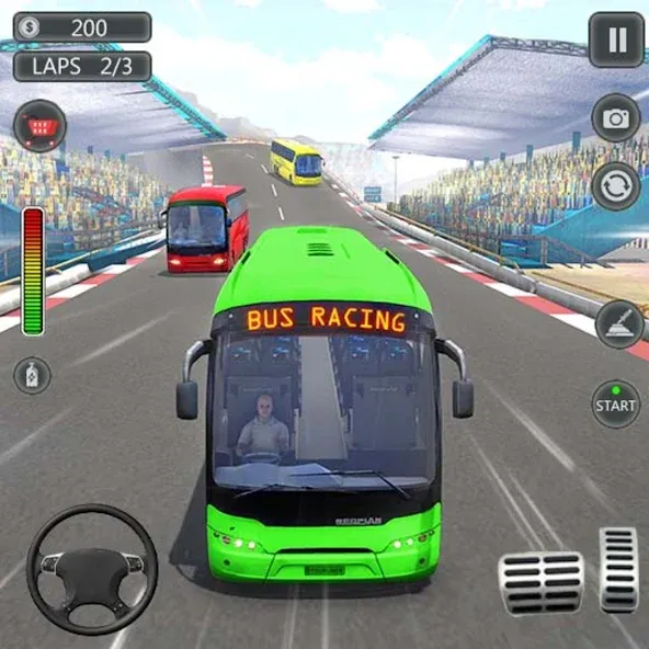 Coach Bus Games: Bus Simulator (Коуч Бас Геймс) [МОД Бесконечные деньги] Screenshot 1