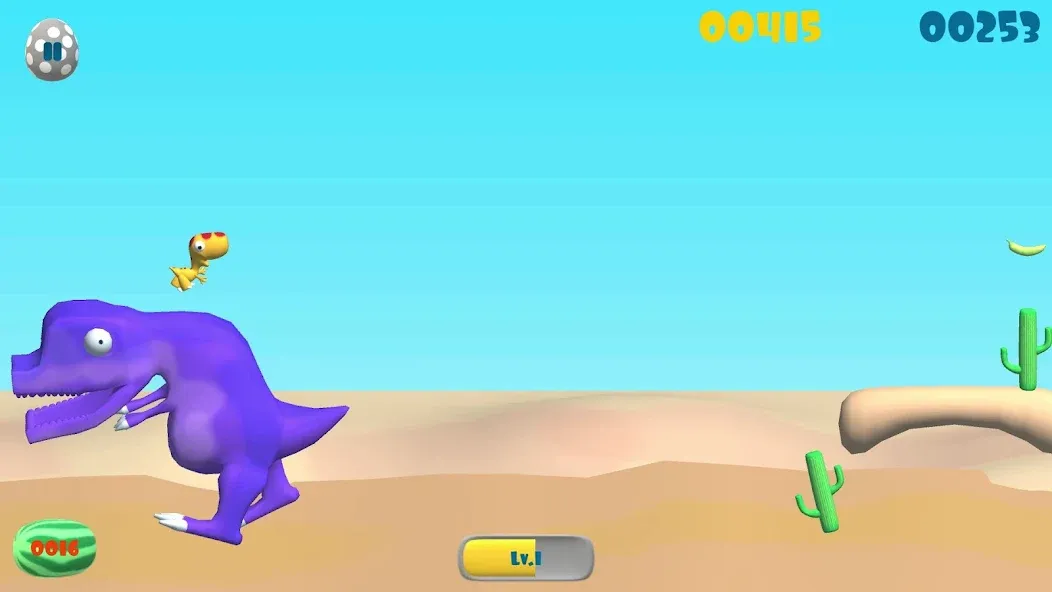 Dinosaur Run (Динозавр Ран) [МОД Все открыто] Screenshot 5