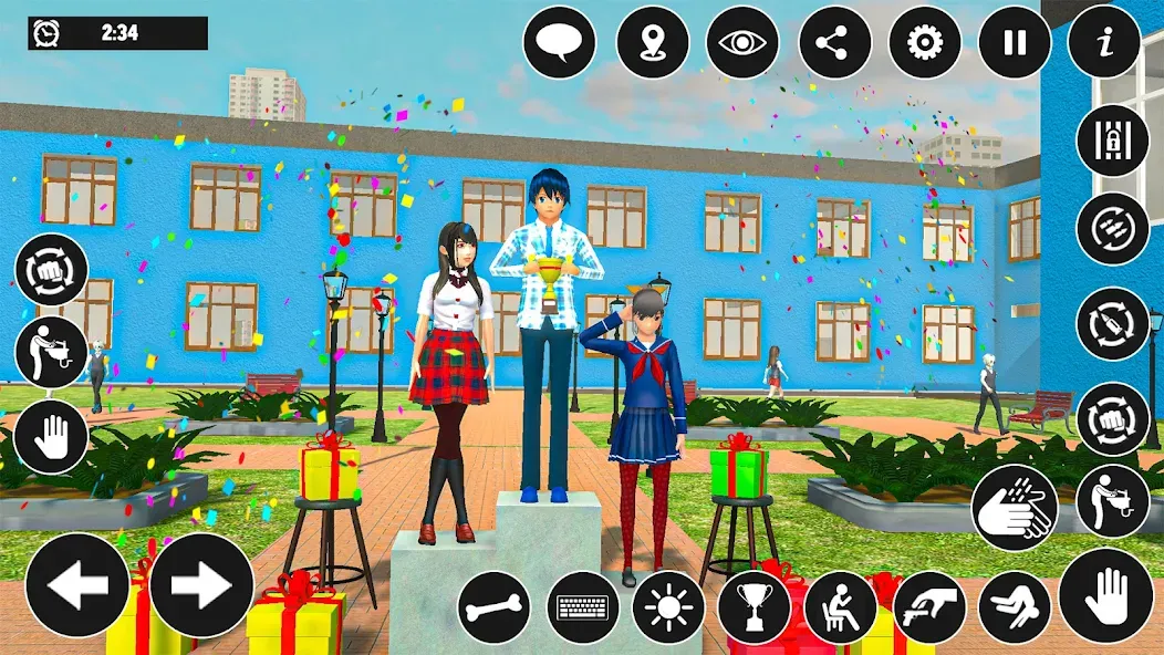 High School Boy Virtual Life [МОД Бесконечные монеты] Screenshot 1