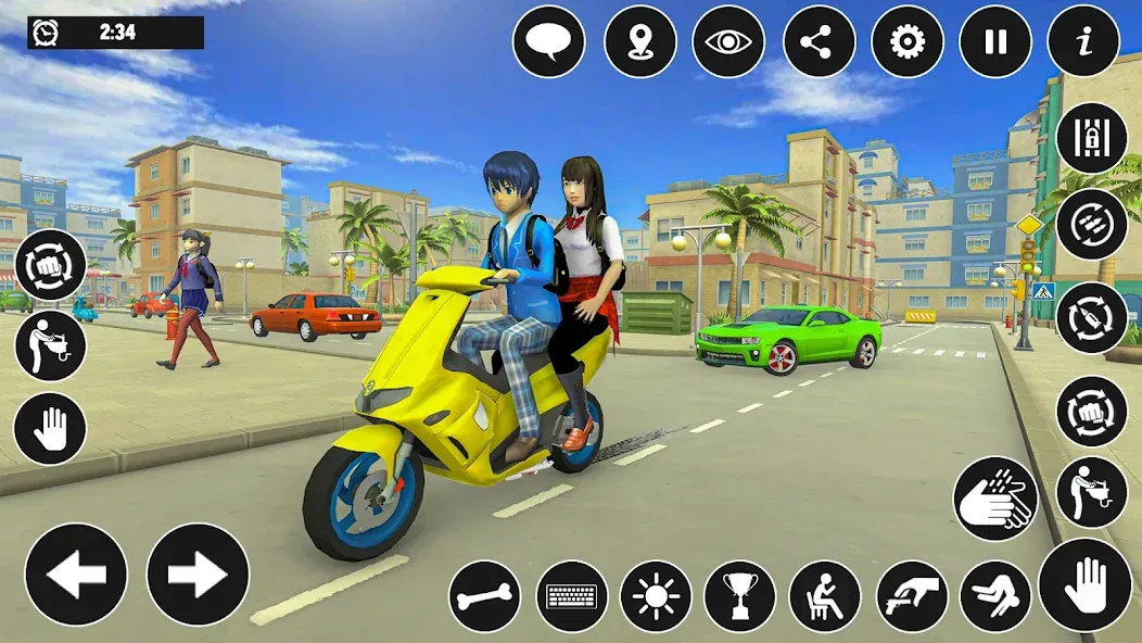 High School Boy Virtual Life [МОД Бесконечные монеты] Screenshot 2