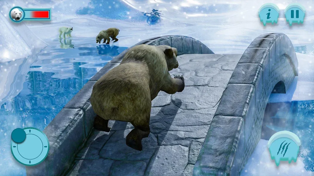 Polar Bear Family Survival [МОД Бесконечные монеты] Screenshot 1