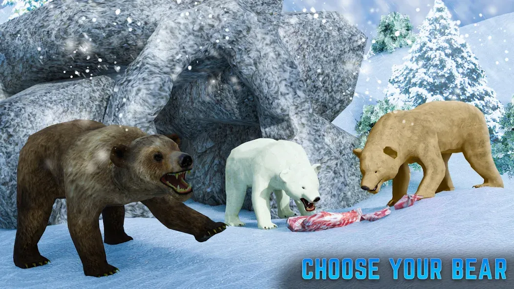Polar Bear Family Survival [МОД Бесконечные монеты] Screenshot 2