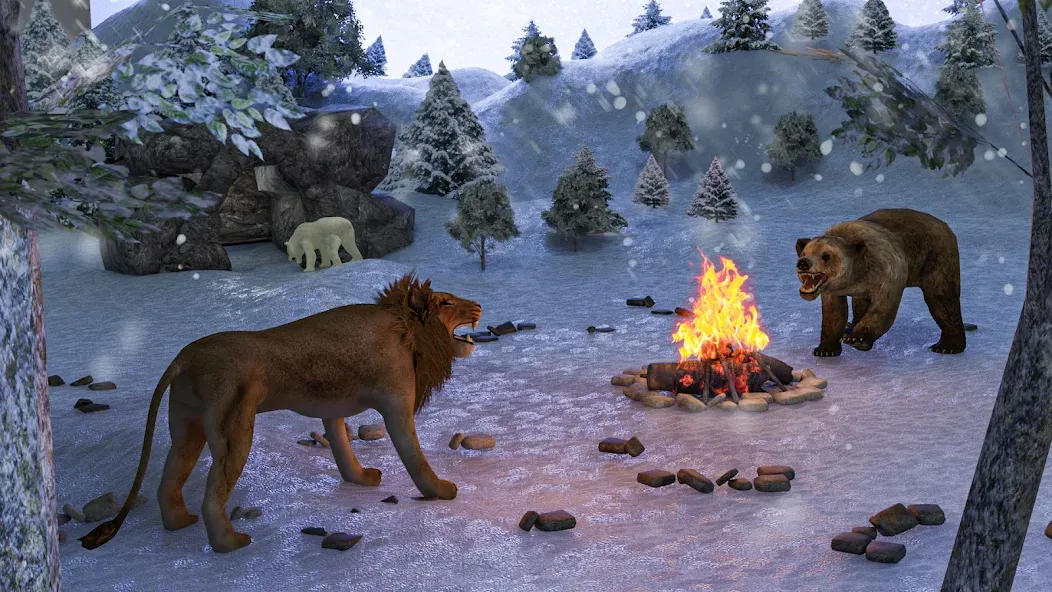 Polar Bear Family Survival [МОД Бесконечные монеты] Screenshot 3
