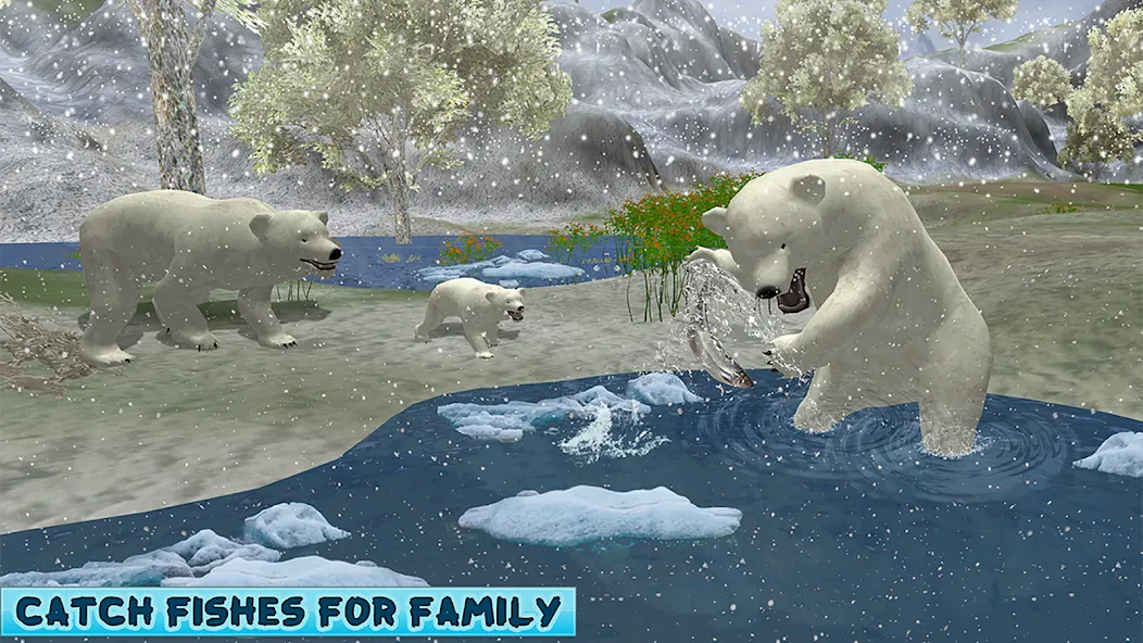 Polar Bear Family Survival [МОД Бесконечные монеты] Screenshot 4