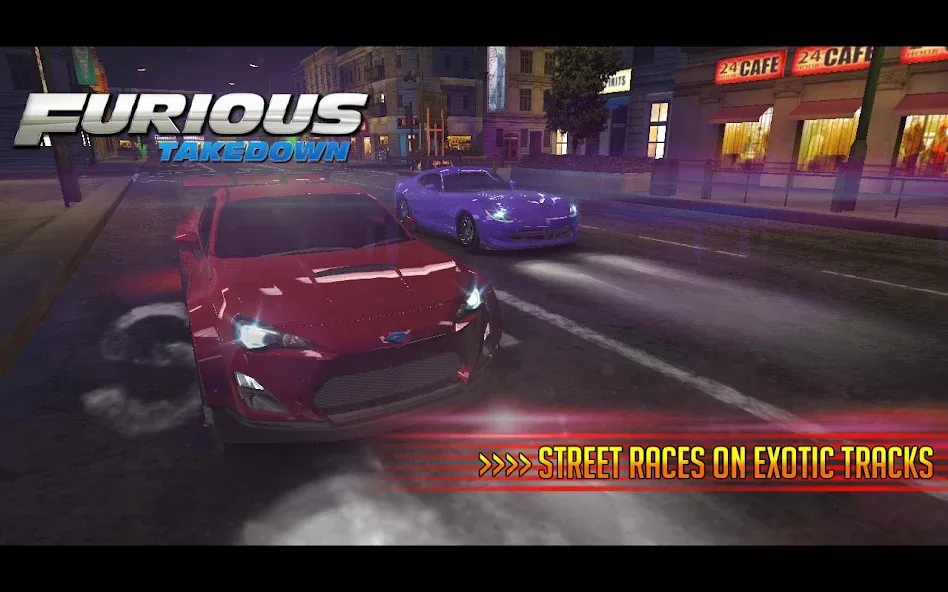 Furious: Takedown Racing (Фьюриъс) [МОД Меню] Screenshot 5