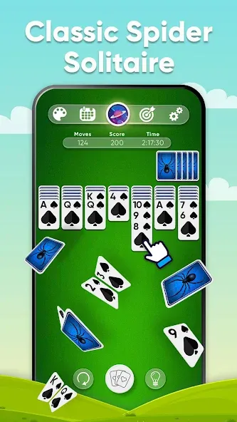Spider Solitaire (Спайдер Солитер) [МОД Много денег] Screenshot 1