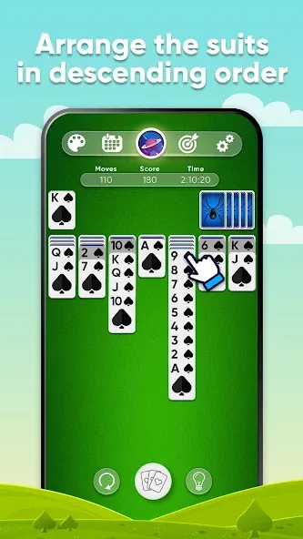 Spider Solitaire (Спайдер Солитер) [МОД Много денег] Screenshot 2