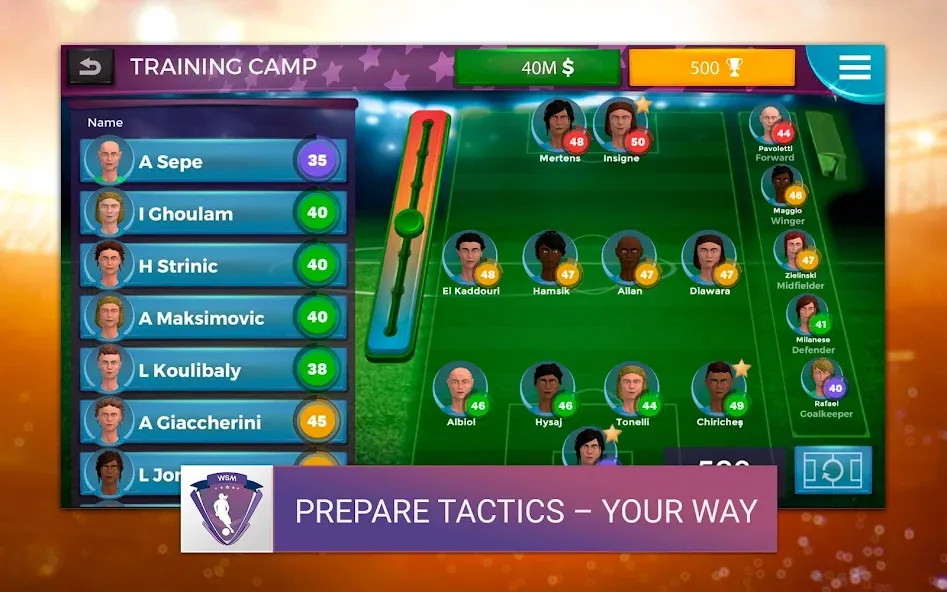 WSM - Women's Soccer Manager (ВСМ) [МОД Бесконечные деньги] Screenshot 5
