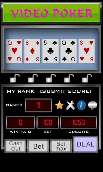 Video Poker (Видео Покер) [МОД Unlocked] Screenshot 3