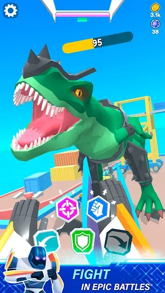 Mechangelion - Robot Fighting (Механгелион) [МОД Unlocked] Screenshot 1