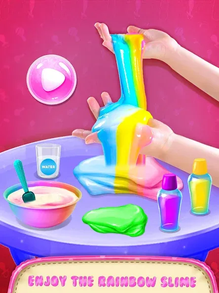 Make Fluffy Slime Maker Game [МОД Unlocked] Screenshot 1