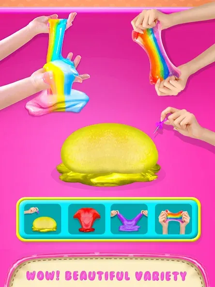 Make Fluffy Slime Maker Game [МОД Unlocked] Screenshot 4