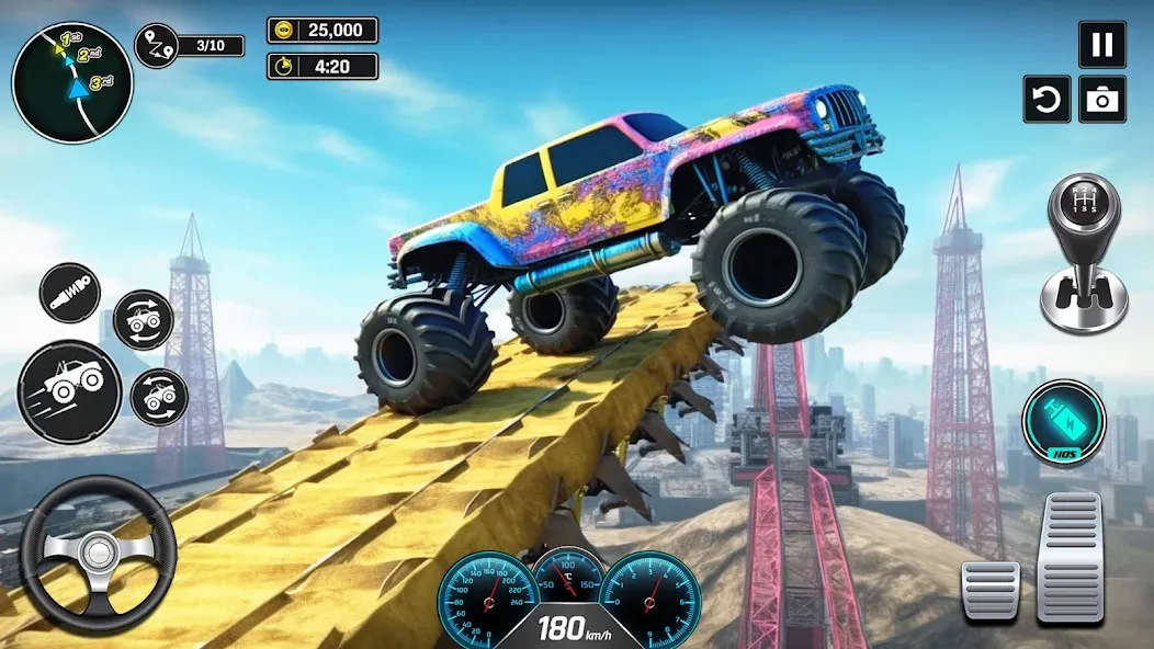 Monster Truck Games- Car Games [МОД Много монет] Screenshot 2