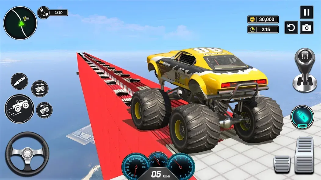 Monster Truck Games- Car Games [МОД Много монет] Screenshot 3