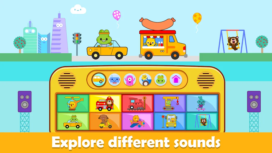 Baby Piano Kids Music Games [МОД Много монет] Screenshot 2