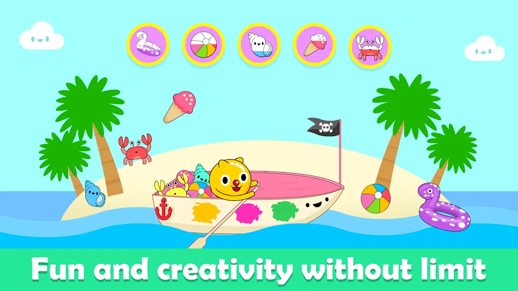 Baby Piano Kids Music Games [МОД Много монет] Screenshot 4