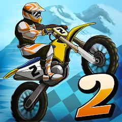 Скачать взломанную Mad Skills Motocross 2 (Мад Скилс Мотокросс 2)  [МОД Mega Pack]