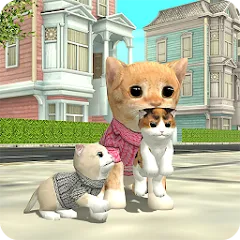 Скачать взломанную Cat Sim Online: Play with Cats  [МОД Много денег]