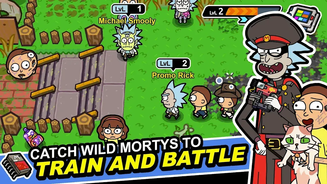 Rick and Morty: Pocket Mortys (Покет Мортис) [МОД Menu] Screenshot 1