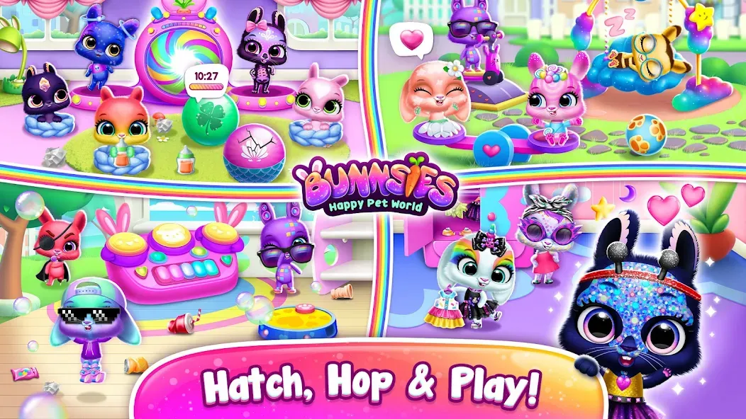 Bunnsies - Happy Pet World (Баннсиз) [МОД Много монет] Screenshot 3