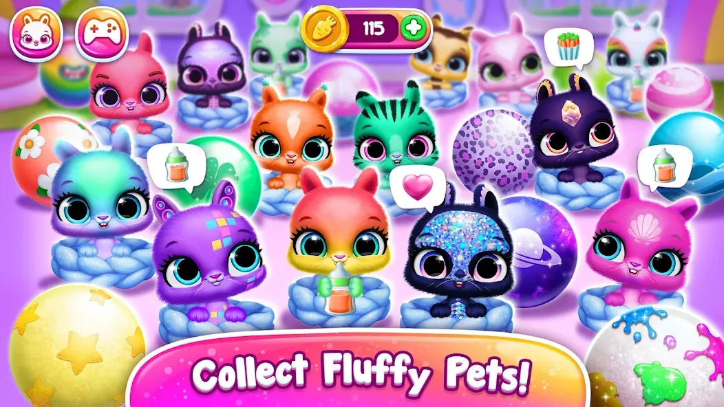 Bunnsies - Happy Pet World (Баннсиз) [МОД Много монет] Screenshot 4