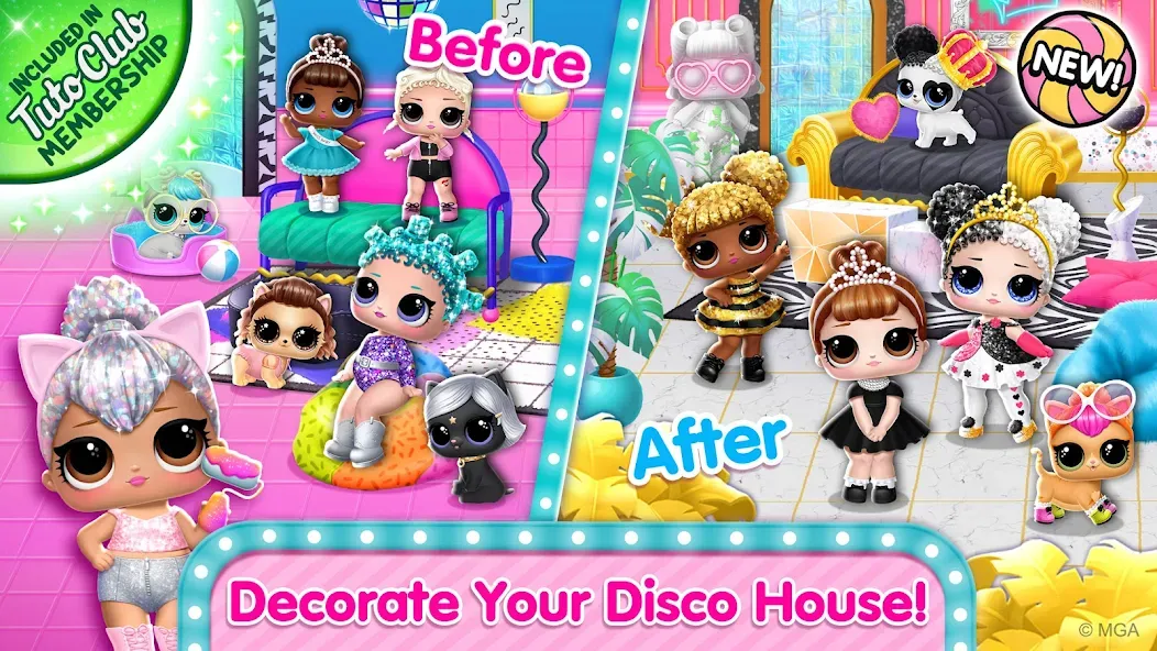 L.O.L. Surprise! Disco House [МОД Много монет] Screenshot 1