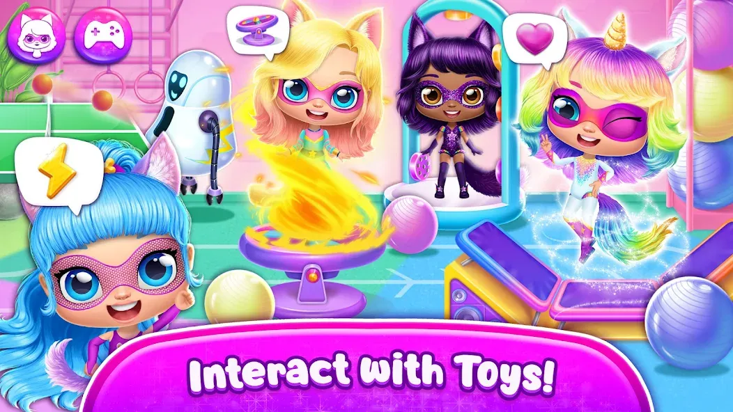 Power Girls - Fantastic Heroes [МОД Все открыто] Screenshot 4