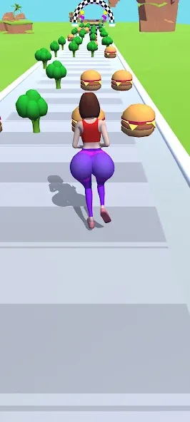 Twerk Race 3D: Belly Body Run (Тверк Рейс 3D) [МОД Unlimited Money] Screenshot 2