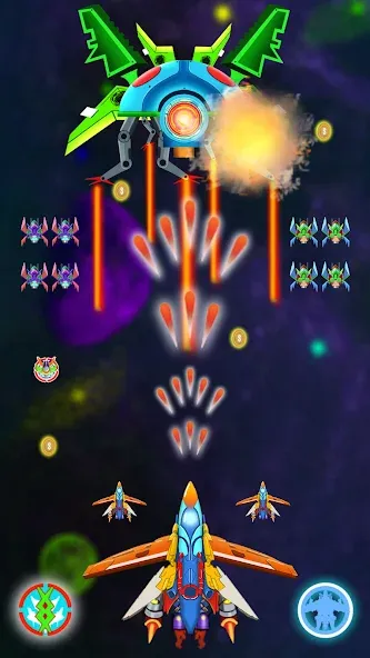 Galaxy Shooting: Alien Attack (Гэлэкси Шутинг) [МОД Бесконечные монеты] Screenshot 4