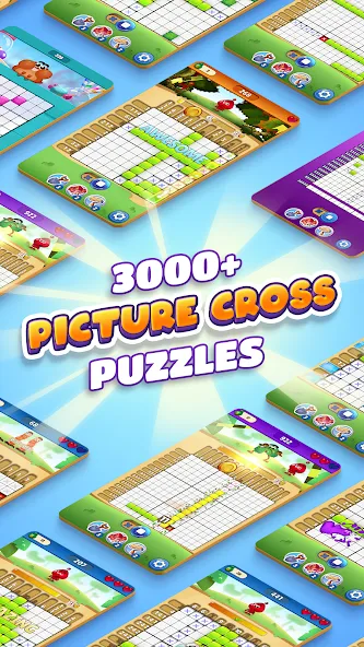 Nono Crossing Picture Nonogram (Ноно Кроссинг) [МОД Бесконечные деньги] Screenshot 4