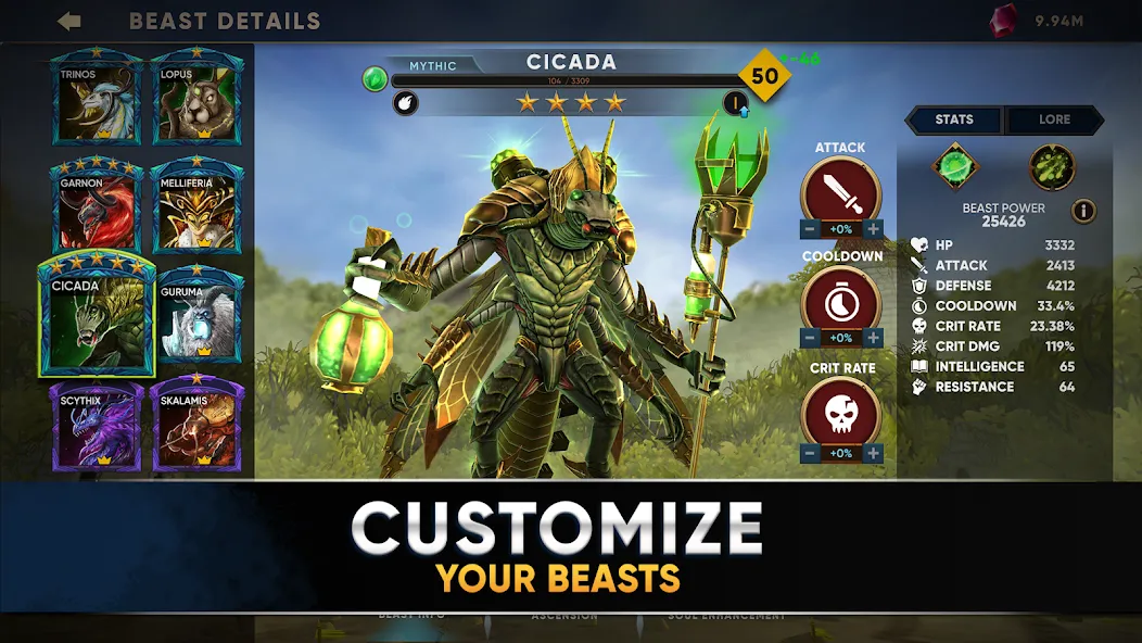 Clash of Beasts: Tower Defense (Клэш оф Бистс) [МОД Все открыто] Screenshot 4