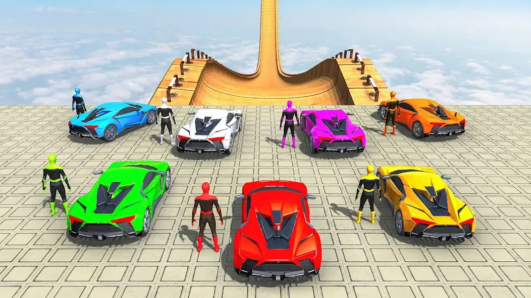 Mega Ramp Car Games Car Stunts [МОД Много денег] Screenshot 1