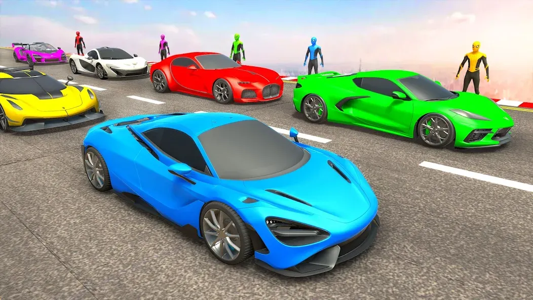 Mega Ramp Car Games Car Stunts [МОД Много денег] Screenshot 3