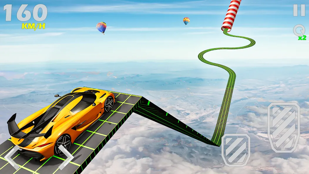 Mega Ramp Car Games Car Stunts [МОД Много денег] Screenshot 4