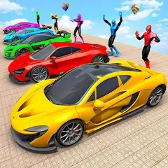 Взломанная Mega Ramp Car Games Car Stunts  [МОД Много денег]